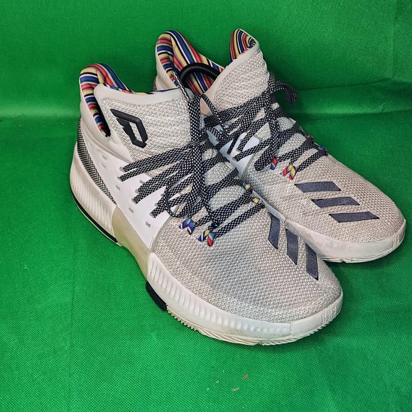 Adidas D Lillard 3 Arthur Ashe BHM Men's Size 9.5 - Picture 1 of 8